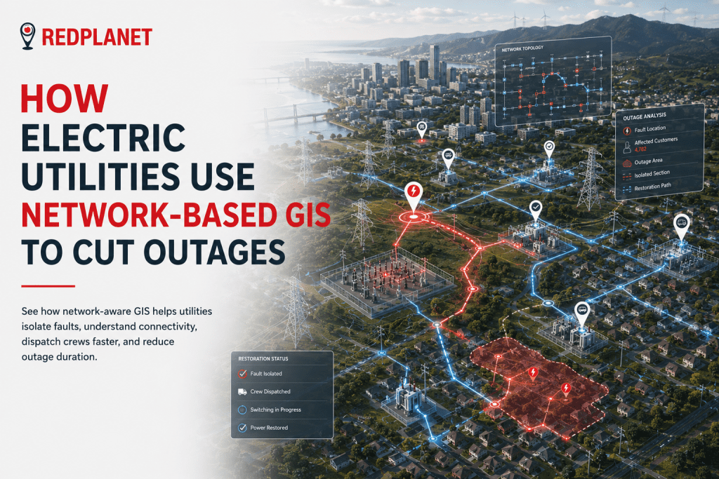 How Electric Utilities Use Network-Based GIS to Cut Outages | RedPlanet Solutions