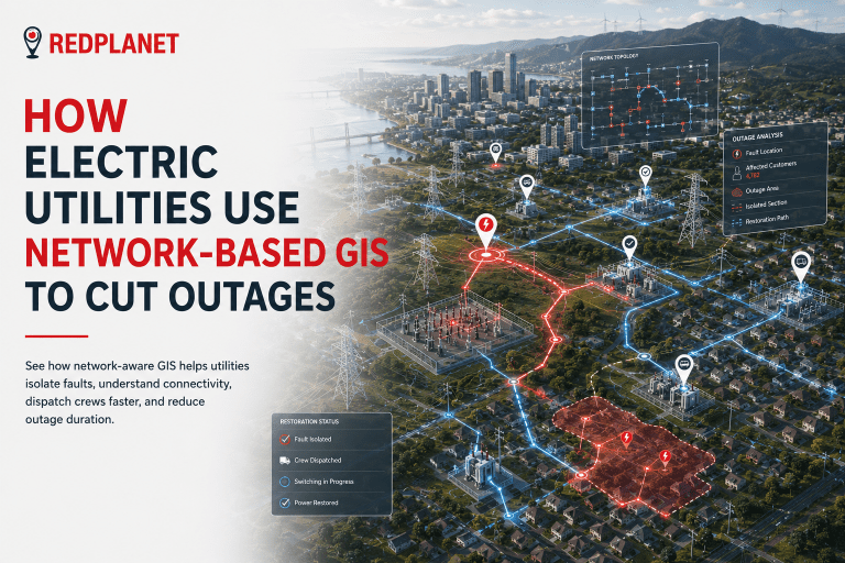 How Electric Utilities Use Network-Based GIS to Cut Outages | RedPlanet Solutions